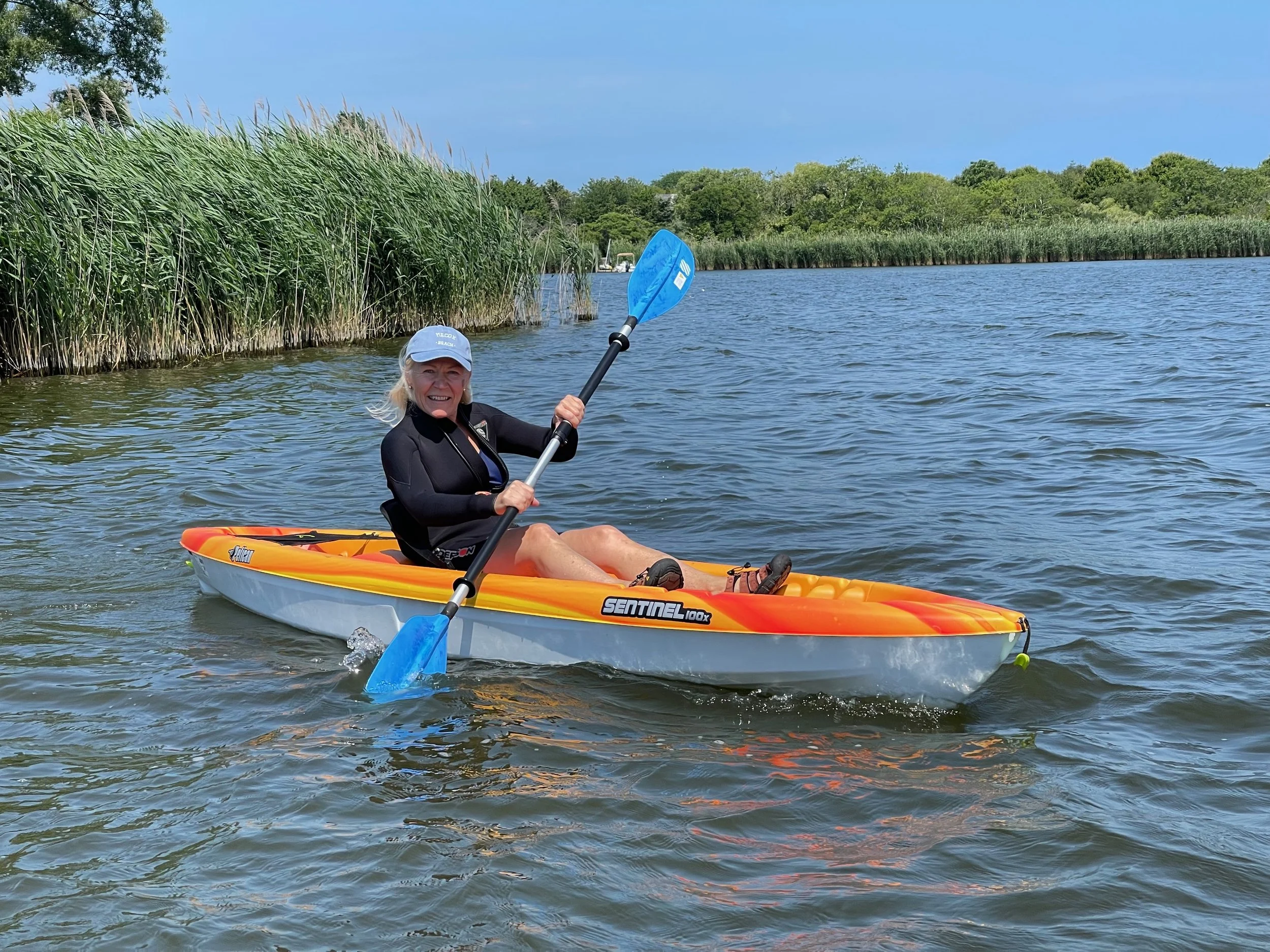 Kayaking on the creek