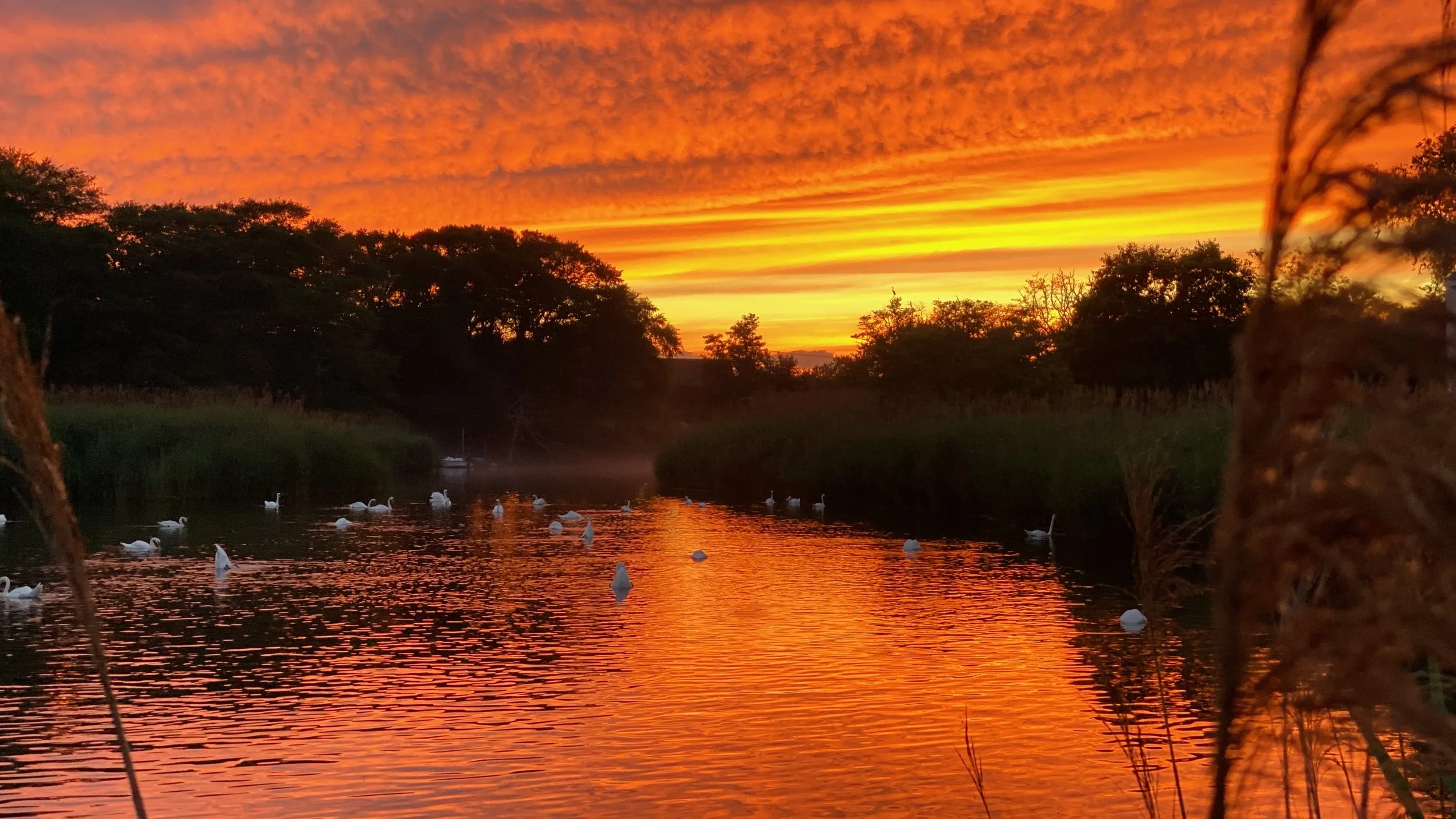 Sunset over Mecox Bay